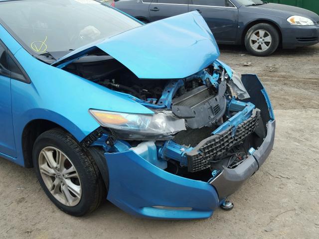 JHMZE2H79AS015445 - 2010 HONDA INSIGHT EX BLUE photo 9