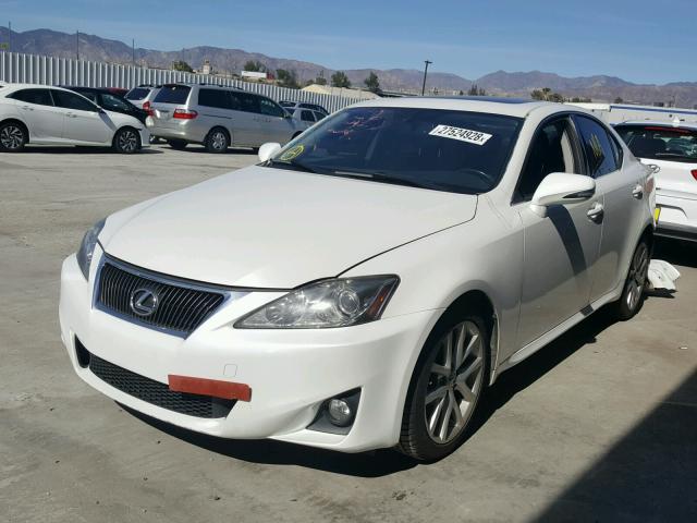 JTHBF5C24C5180896 - 2012 LEXUS IS 250 WHITE photo 2