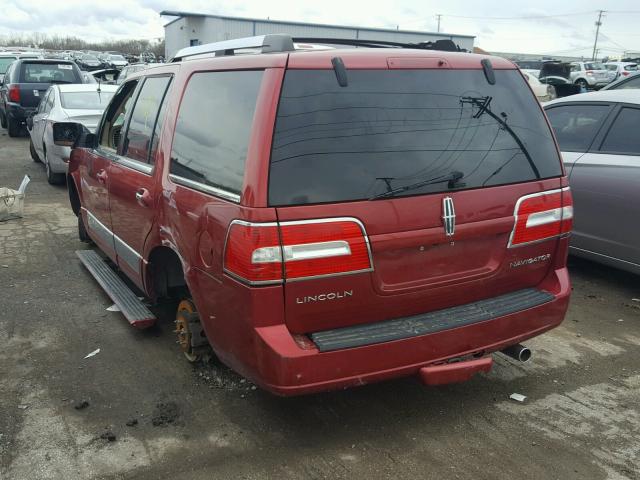 5LMFU27528LJ12765 - 2008 LINCOLN NAVIGATOR RED photo 3