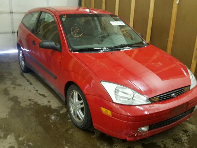 3FAFP31322R172409 - 2002 FORD FOCUS ZX3 RED photo 1