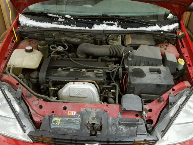 3FAFP31322R172409 - 2002 FORD FOCUS ZX3 RED photo 7