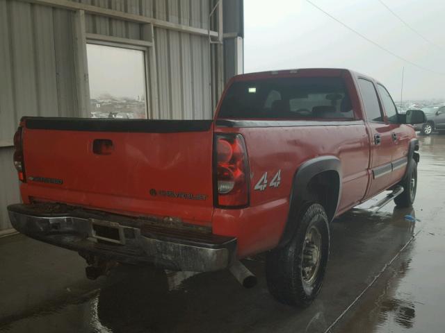 1GCHK23294F235862 - 2004 CHEVROLET SILVERADO RED photo 4