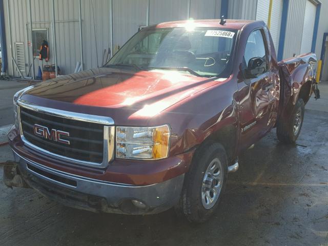 1GTEC14C39Z213072 - 2009 GMC SIERRA C15 MAROON photo 2