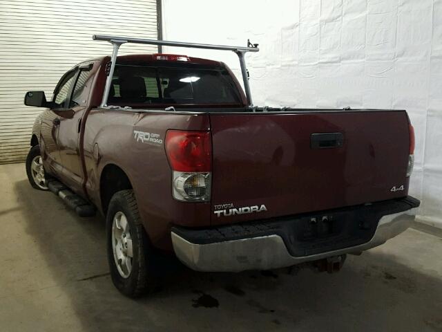 5TBBT54197S454456 - 2007 TOYOTA TUNDRA DOU BURGUNDY photo 3