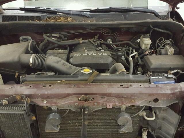 5TBBT54197S454456 - 2007 TOYOTA TUNDRA DOU BURGUNDY photo 7