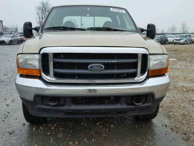 1FTNW21F81ED02711 - 2001 FORD F250 SUPER BEIGE photo 9