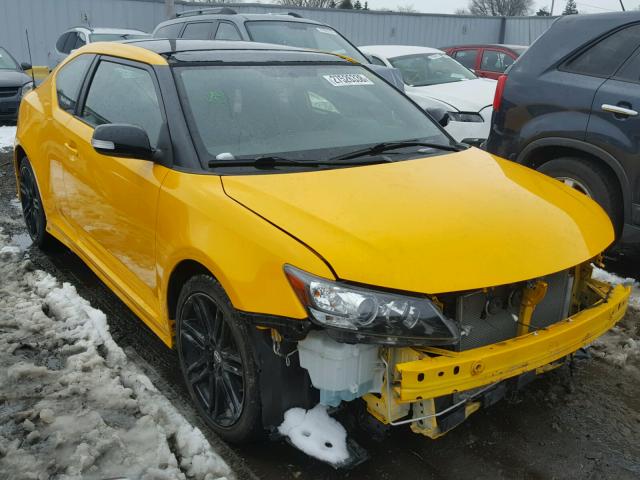 JTKJF5C72C3028323 - 2012 SCION TC YELLOW photo 1