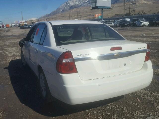 1G1ZS51886F101434 - 2006 CHEVROLET MALIBU LS WHITE photo 3