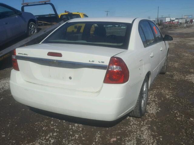 1G1ZS51886F101434 - 2006 CHEVROLET MALIBU LS WHITE photo 4
