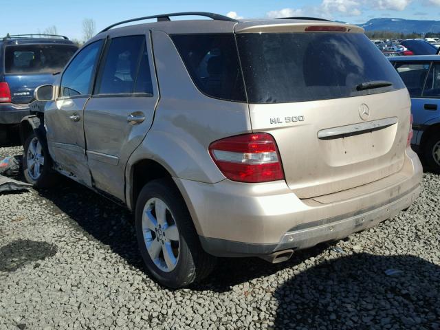 4JGBB75E46A045084 - 2006 MERCEDES-BENZ ML 500 CREAM photo 3