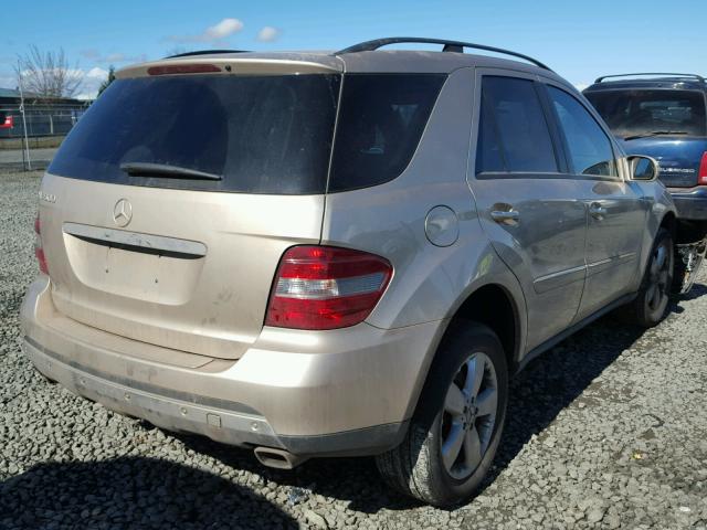 4JGBB75E46A045084 - 2006 MERCEDES-BENZ ML 500 CREAM photo 4