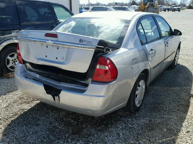 1G1ZS52F15F152897 - 2005 CHEVROLET MALIBU SILVER photo 4