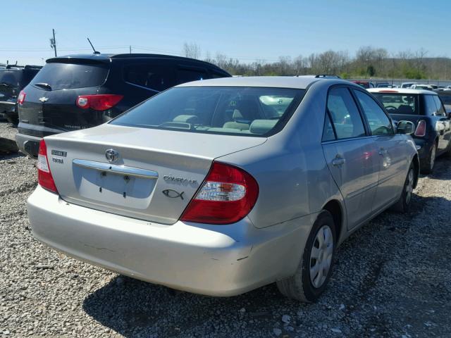 4T1BE32K13U235378 - 2003 TOYOTA CAMRY LE SILVER photo 4