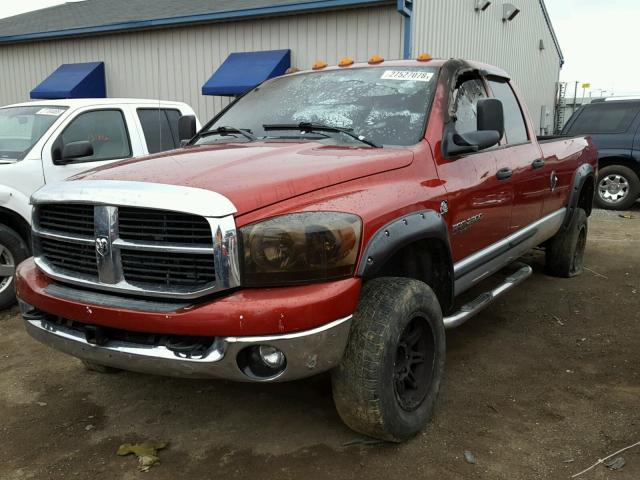 1D7KS28D06J122582 - 2006 DODGE RAM 2500 S წითელი ფოტო 2