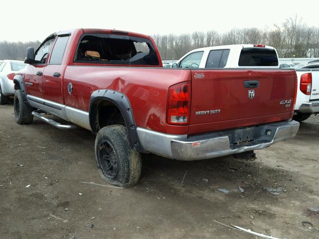 1D7KS28D06J122582 - 2006 DODGE RAM 2500 S წითელი ფოტო 3