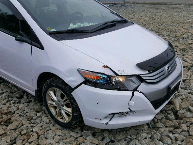 JHMZE2H77AS800224 - 2010 HONDA INSIGHT EX WHITE photo 9