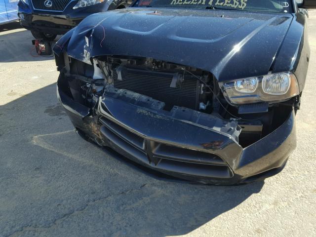 2C3CDXBG1EH346327 - 2014 DODGE CHARGER SE BLACK photo 9