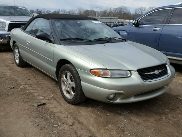 3C3EL55H7YT313560 - 2000 CHRYSLER SEBRING JX SILVER photo 1