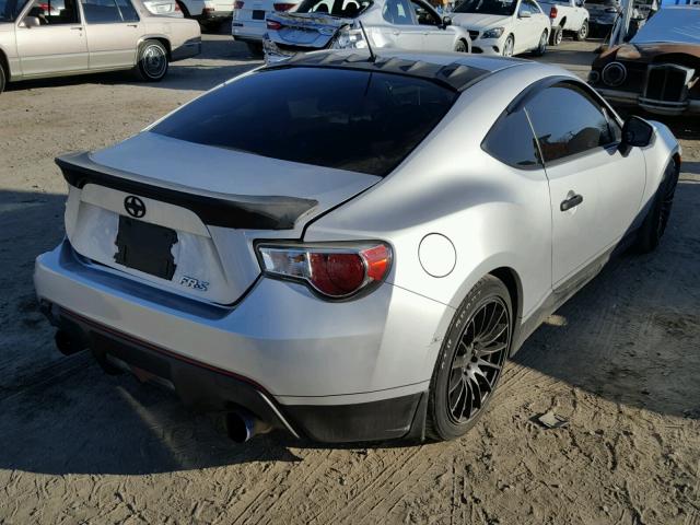 JF1ZNAA17D2702743 - 2013 TOYOTA SCION FR-S SILVER photo 4