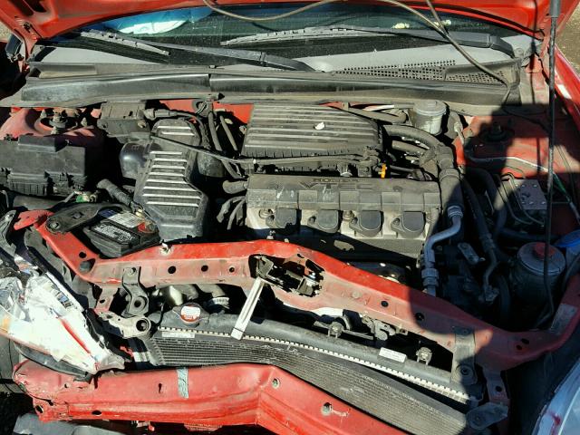 1HGEM22925L057826 - 2005 HONDA CIVIC EX RED photo 7