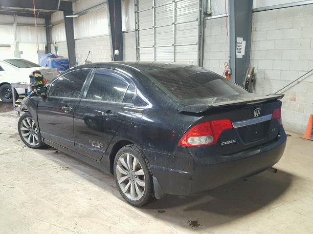 2HGFA5E57AH700766 - 2010 HONDA CIVIC SI BLACK photo 3