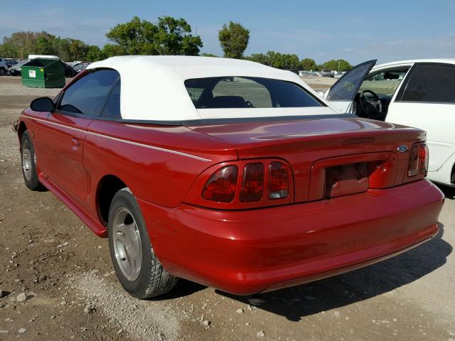 1FAFP4441WF155811 - 1998 FORD MUSTANG RED photo 3