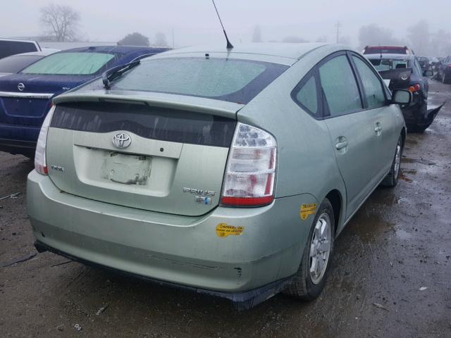 JTDKB20U663169626 - 2006 TOYOTA PRIUS GREEN photo 4