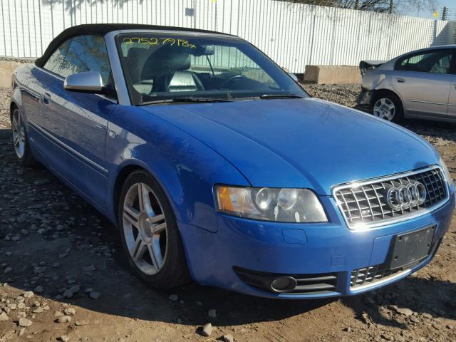 WUARL48H05K900394 - 2005 AUDI S4 QUATTRO BLUE photo 1