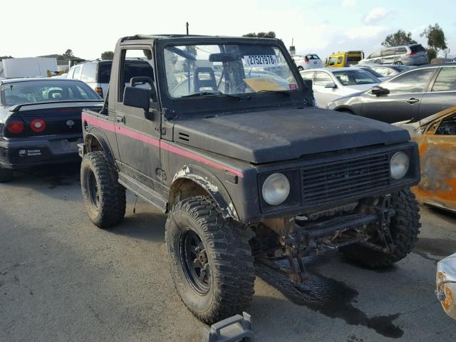 JS4JC51C0H4170376 - 1987 SUZUKI SAMURAI BLACK photo 1