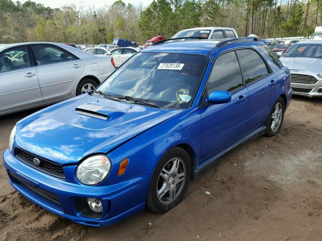 JF1GG29612G828619 - 2002 SUBARU IMPREZA WR BLUE photo 2