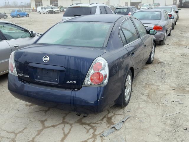 1N4AL11D15C194035 - 2005 NISSAN ALTIMA S BLUE photo 4