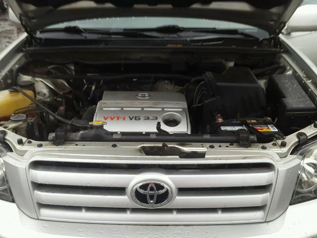 JTEEP21A940066956 - 2004 TOYOTA HIGHLANDER SILVER photo 7