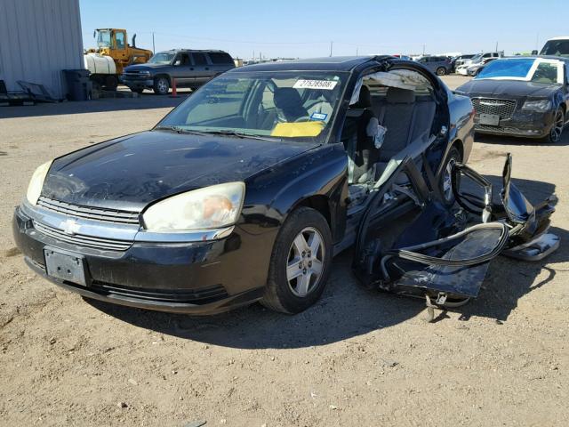 1G1ZT54855F131921 - 2005 CHEVROLET MALIBU LS BLACK photo 2