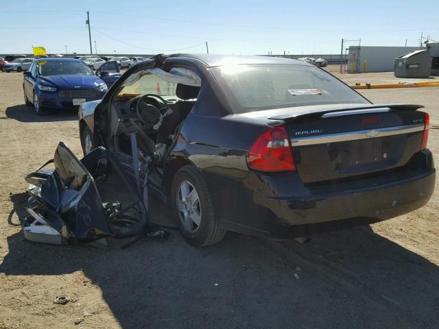 1G1ZT54855F131921 - 2005 CHEVROLET MALIBU LS BLACK photo 3