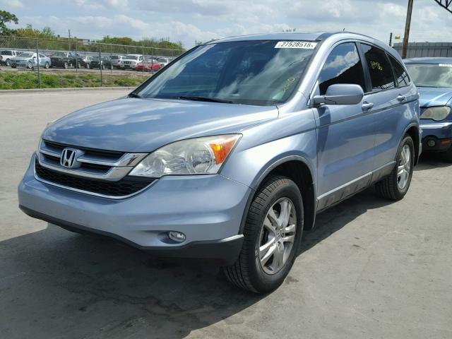 5J6RE3H79AL012010 - 2010 HONDA CR-V EXL BLUE photo 2