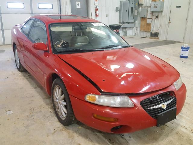 4C3AU52N6YE022634 - 2000 CHRYSLER SEBRING LX RED photo 1