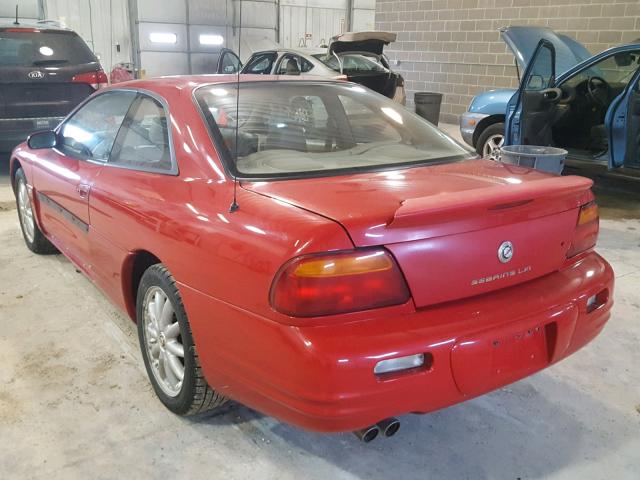 4C3AU52N6YE022634 - 2000 CHRYSLER SEBRING LX RED photo 3