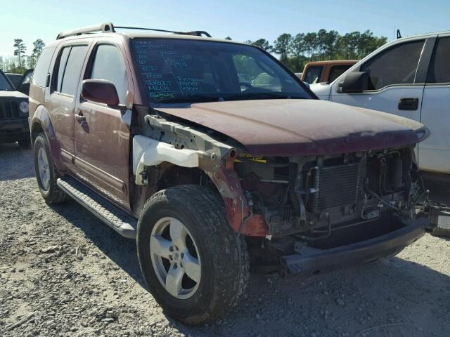 5N1AR18W36C601222 - 2006 NISSAN PATHFINDER RED photo 1