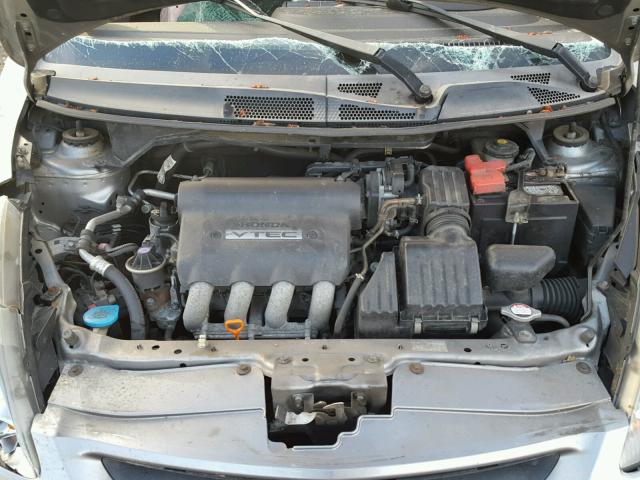 JHMGD38697S004042 - 2007 HONDA FIT S GRAY photo 7