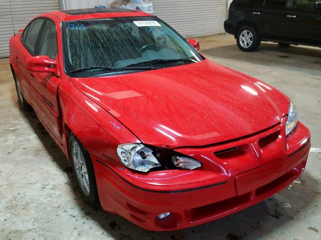 1G2NW52E11C156840 - 2001 PONTIAC GRAND AM G RED photo 1