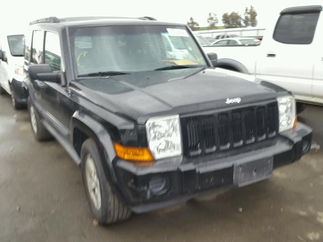 1J8HG48N56C149347 - 2006 JEEP COMMANDER BLACK photo 1