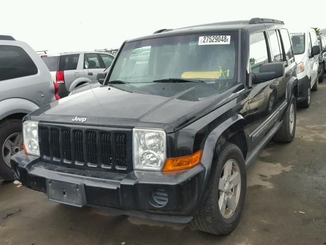 1J8HG48N56C149347 - 2006 JEEP COMMANDER BLACK photo 2