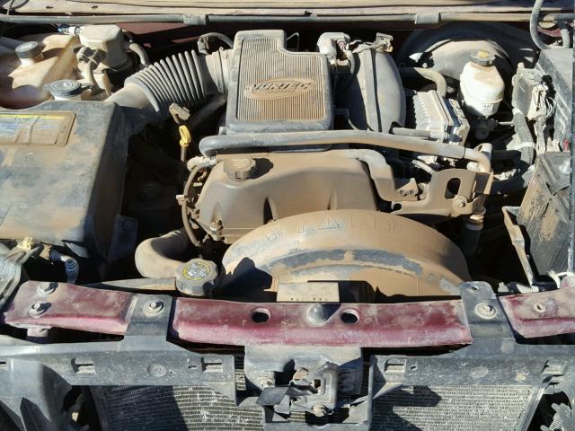 1GKET16S132154306 - 2003 GMC ENVOY XL MAROON photo 7