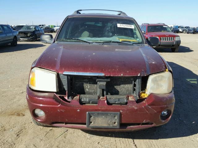 1GKET16S132154306 - 2003 GMC ENVOY XL MAROON photo 9