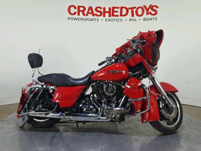 1HD1KB414AB612199 - 2010 HARLEY-DAVIDSON FLHX RED photo 1