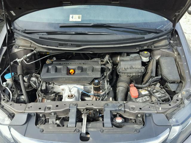 19XFB2F50CE048290 - 2012 HONDA CIVIC LX GRAY photo 7