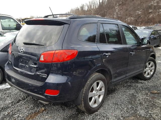 5NMSH73E88H187176 - 2008 HYUNDAI SANTA FE S BLUE photo 4