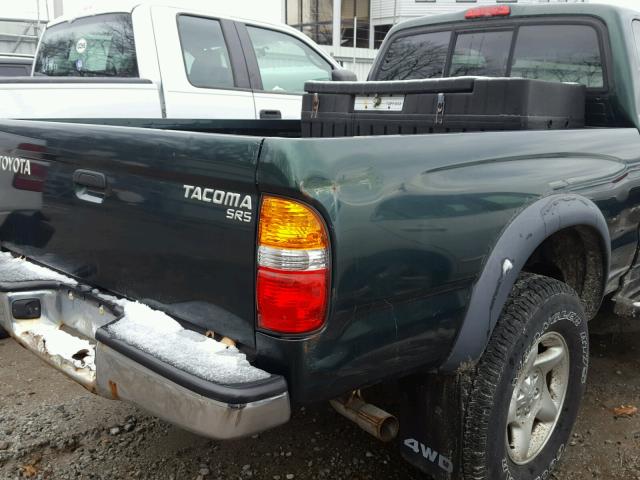 5TEWM72N73Z204489 - 2003 TOYOTA TACOMA XTR GREEN photo 9