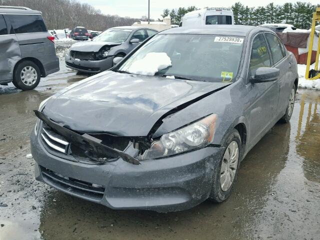 1HGCP2F30BA081957 - 2011 HONDA ACCORD LX GRAY photo 2