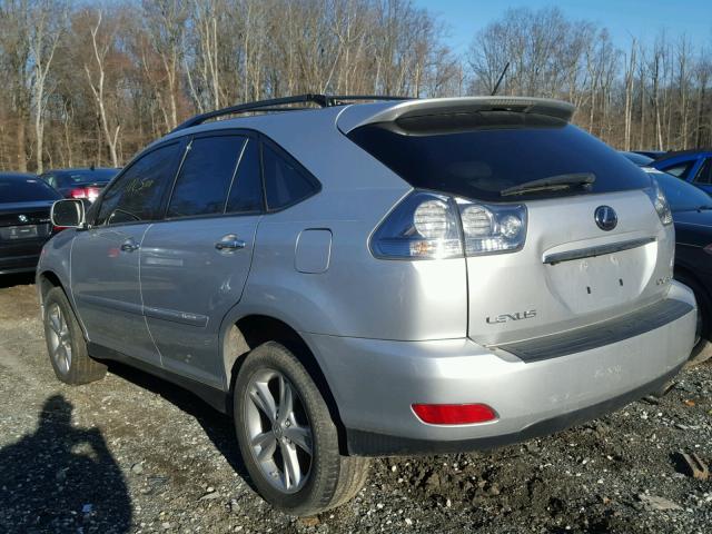 JTJHW31U882043096 - 2008 LEXUS RX 400H SILVER photo 3